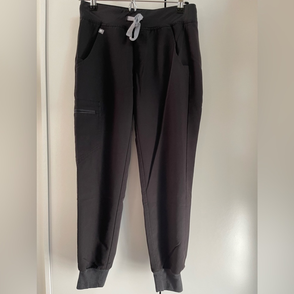 Figs Scub Pants Black XS petite